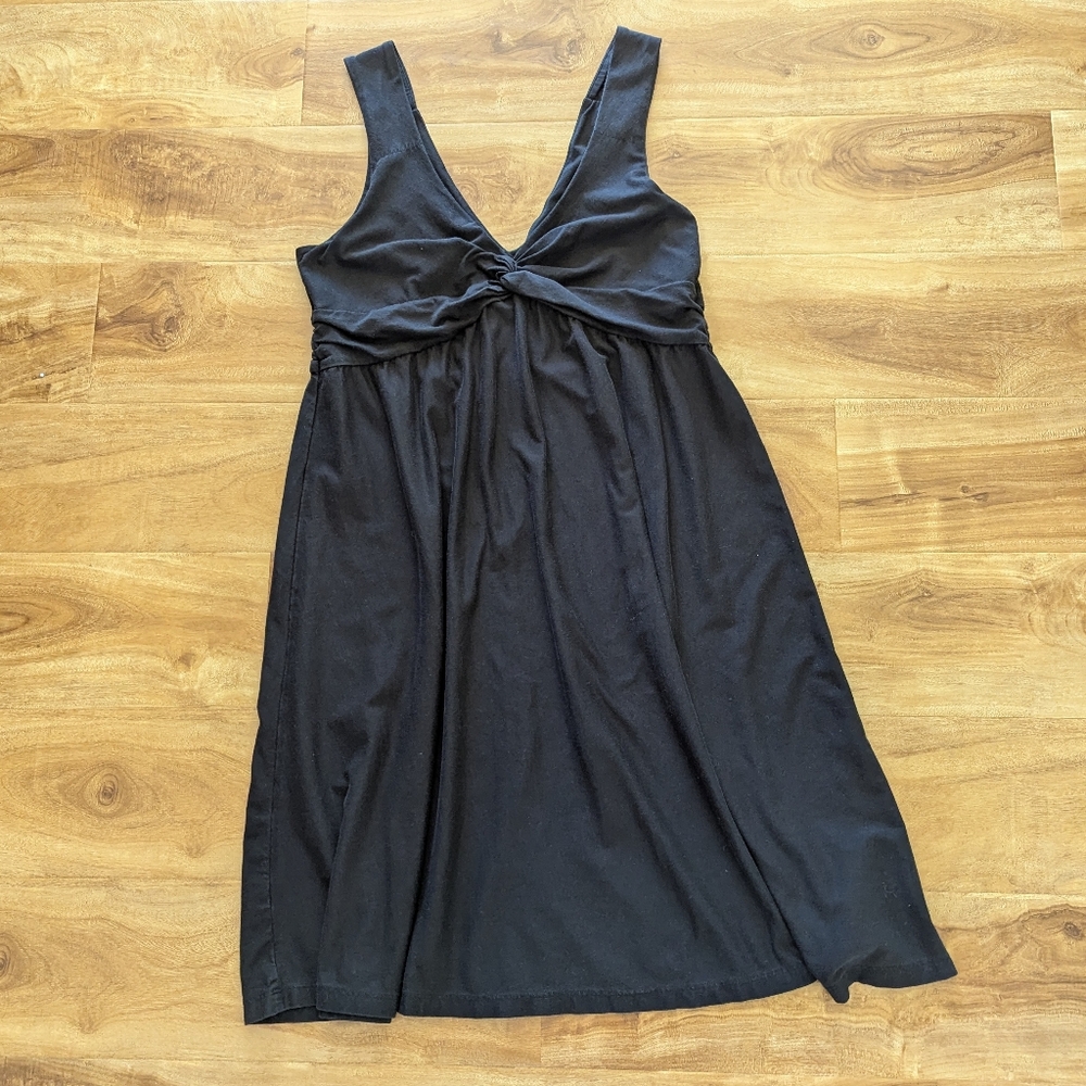Patagonia Women's Bandha Front Twist V-Neck Black Casual Dress Sleevless Size L - Picture 13 of 13